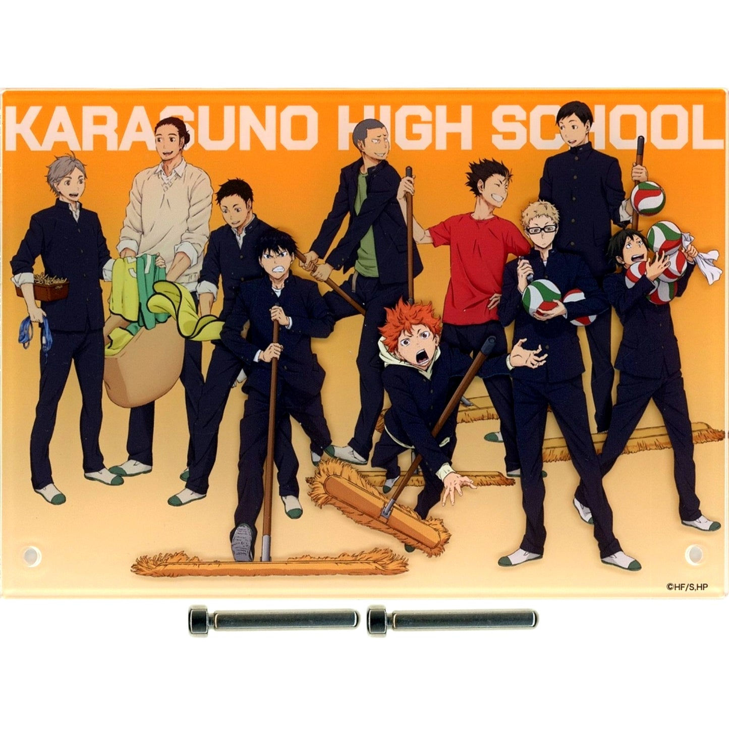 Karasuno High School - Cleaning Acrylic Art Panel Haikyu!! [USED]