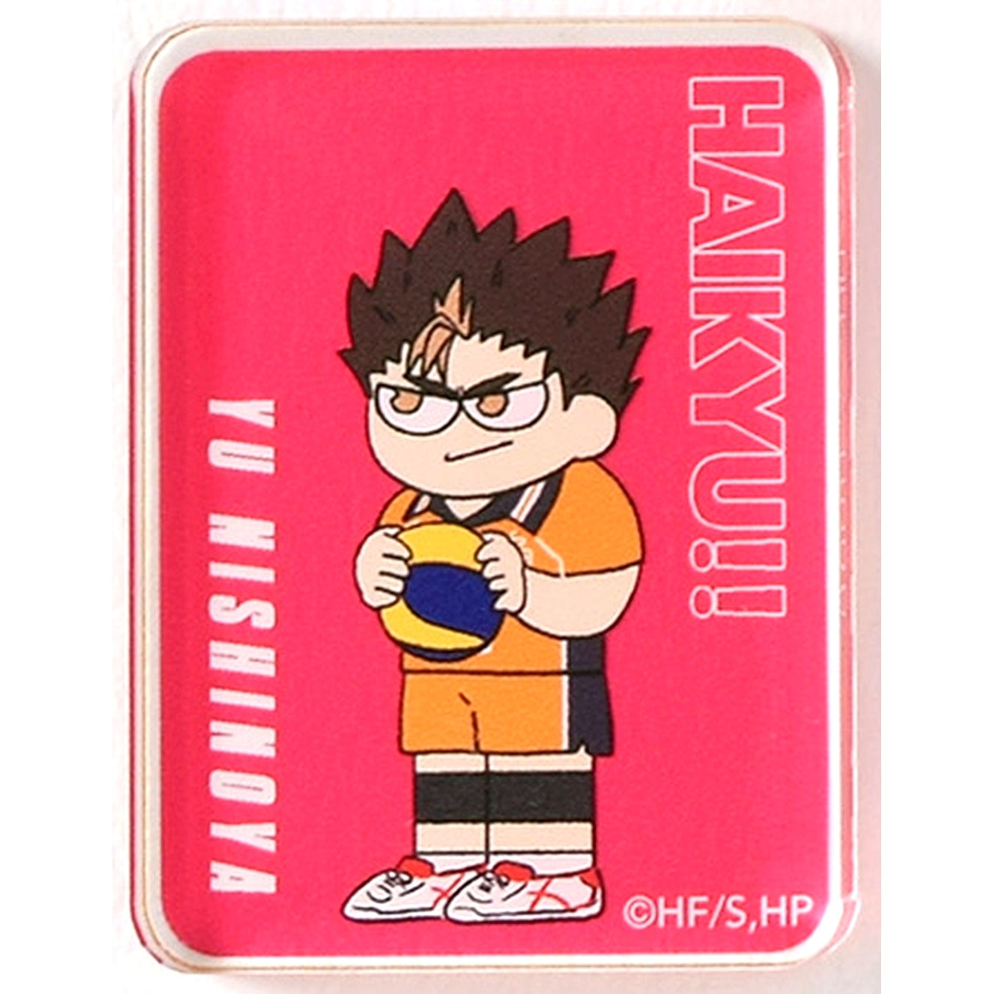 Yu Nishinoya Haikyu!! Jirori Trading Acrylic Block - Karasuno Ver. [USED]