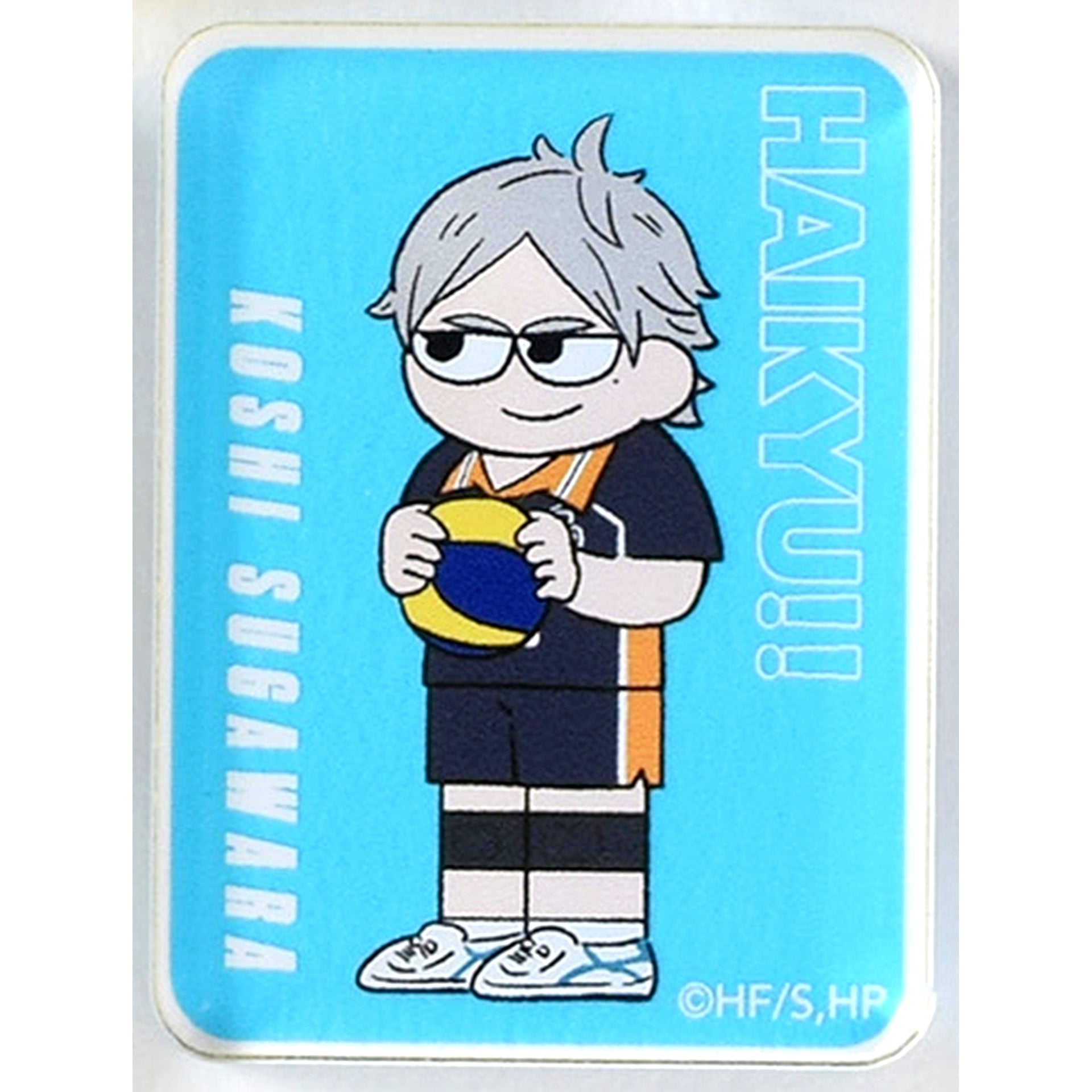 Koshi Sugawara Haikyu!! Jirori Trading Acrylic Block - Karasuno Ver. [USED]
