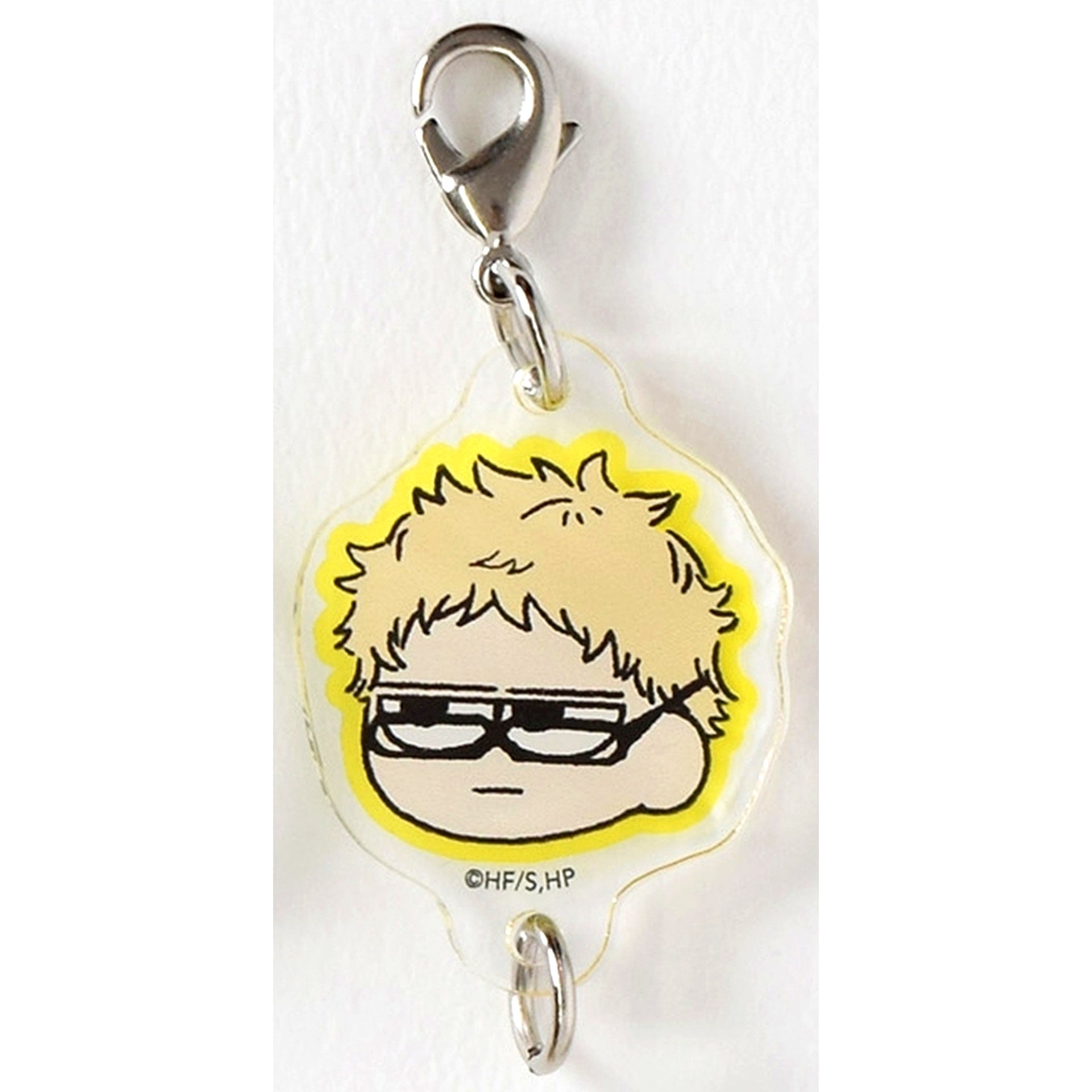 Kei Tsukishima Haikyu!! Jirori Trading Connecting Acrylic Charm Karasuno ver. [USED]