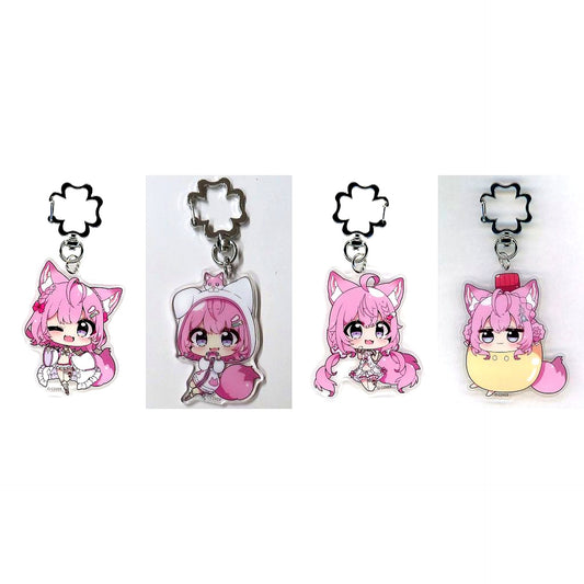 Set of 4 Hakui Koyori 2nd Anniversary Random Acrylic Keychain [USED]