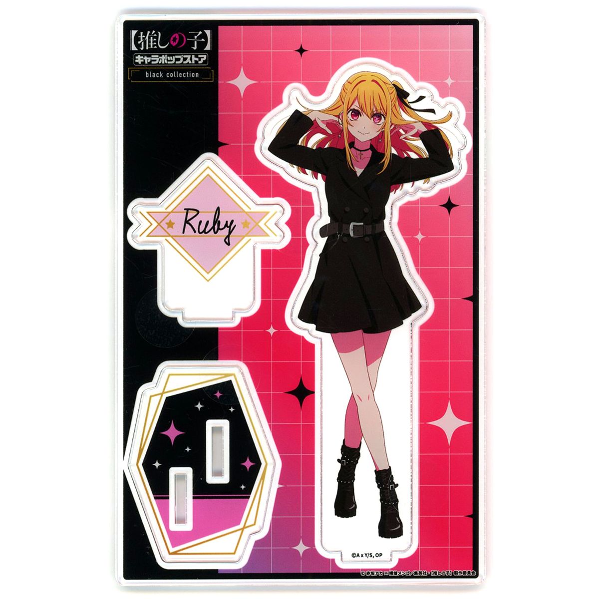 Ruby Hoshino Acrylic Stand Oshi No Ko Chara Pop Store Black Collection [USED]