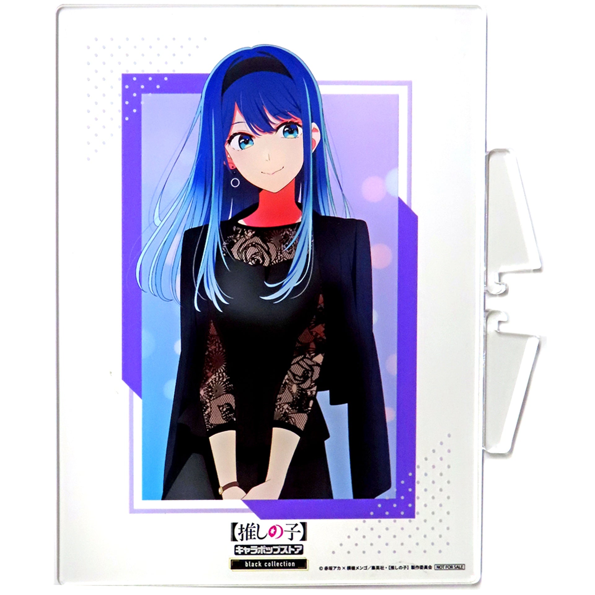 Akane Kurokawa Prize A Oshi no Ko Acrylic Board Chara Pop Store Black Collection Minigame Fure Fure glow stick B-Komachi Edition [USED]