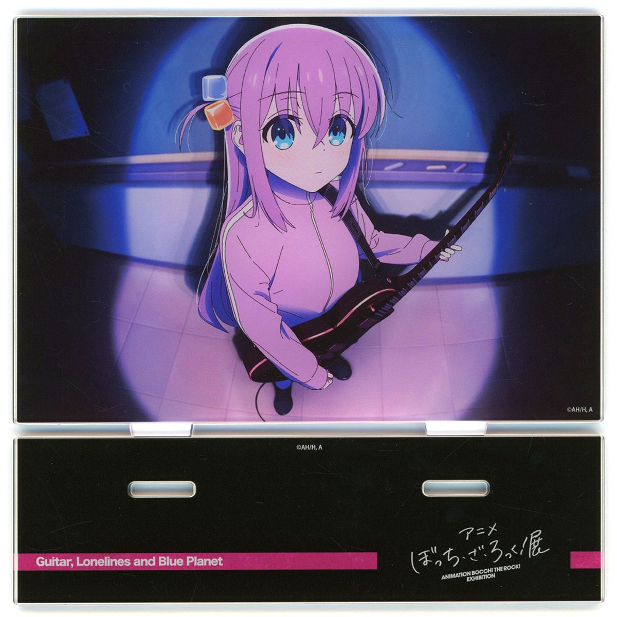 Hitori Gotoh Guitar Solitude and Pale Blue Planet Acrylic Stand Bocchi The Rock! Exhibition [USED]