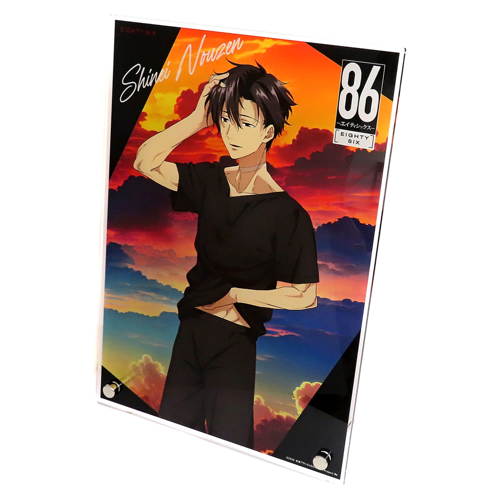 86 Shinei Nouzen B5 Acrylic Plate Pop Up Shop Black-White in Yurakucho Marui Limited Acrylic Stands [USED]