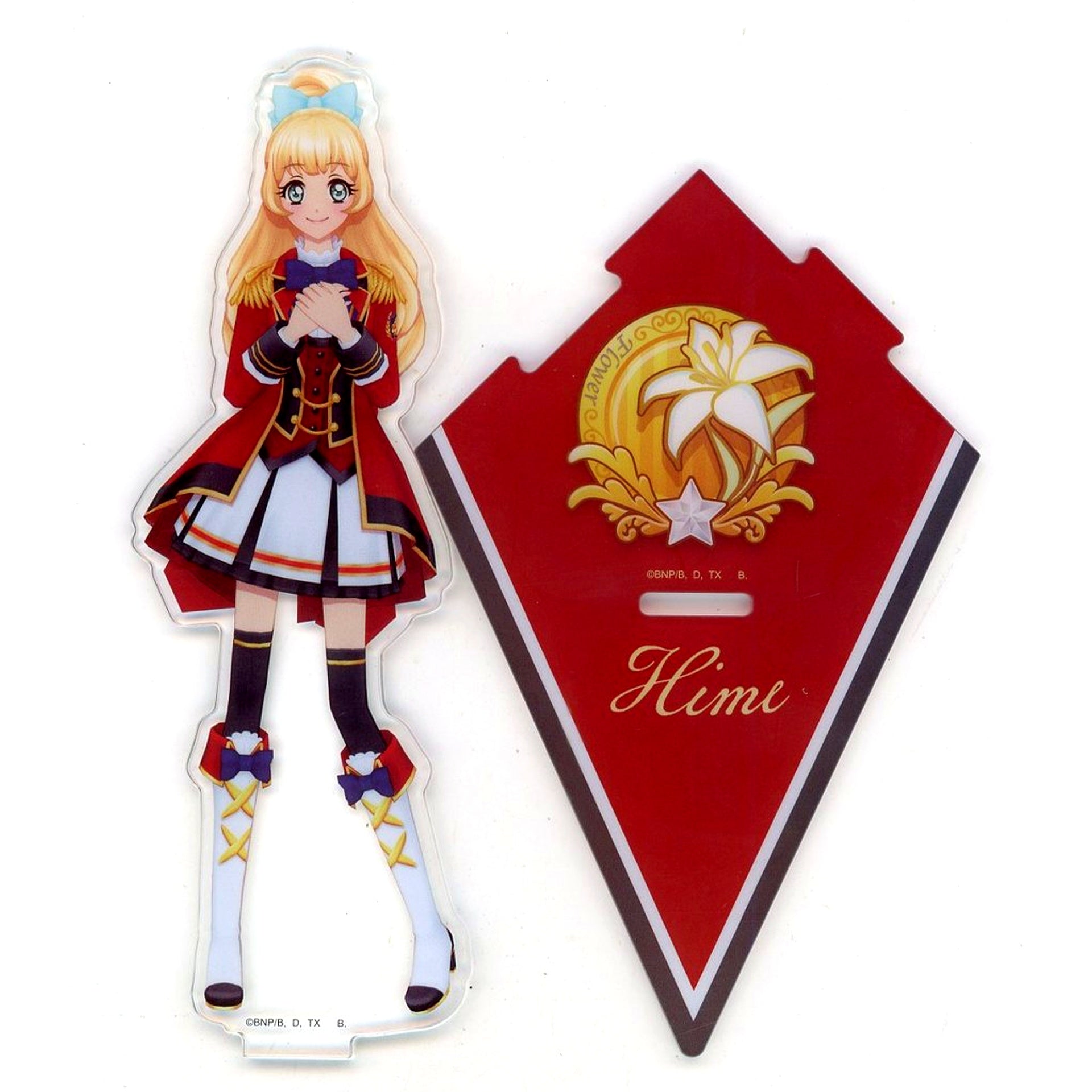 Hime Shiratori Acrylic Stand Data Carddass Ver. Aikatsu Stars! [USED]