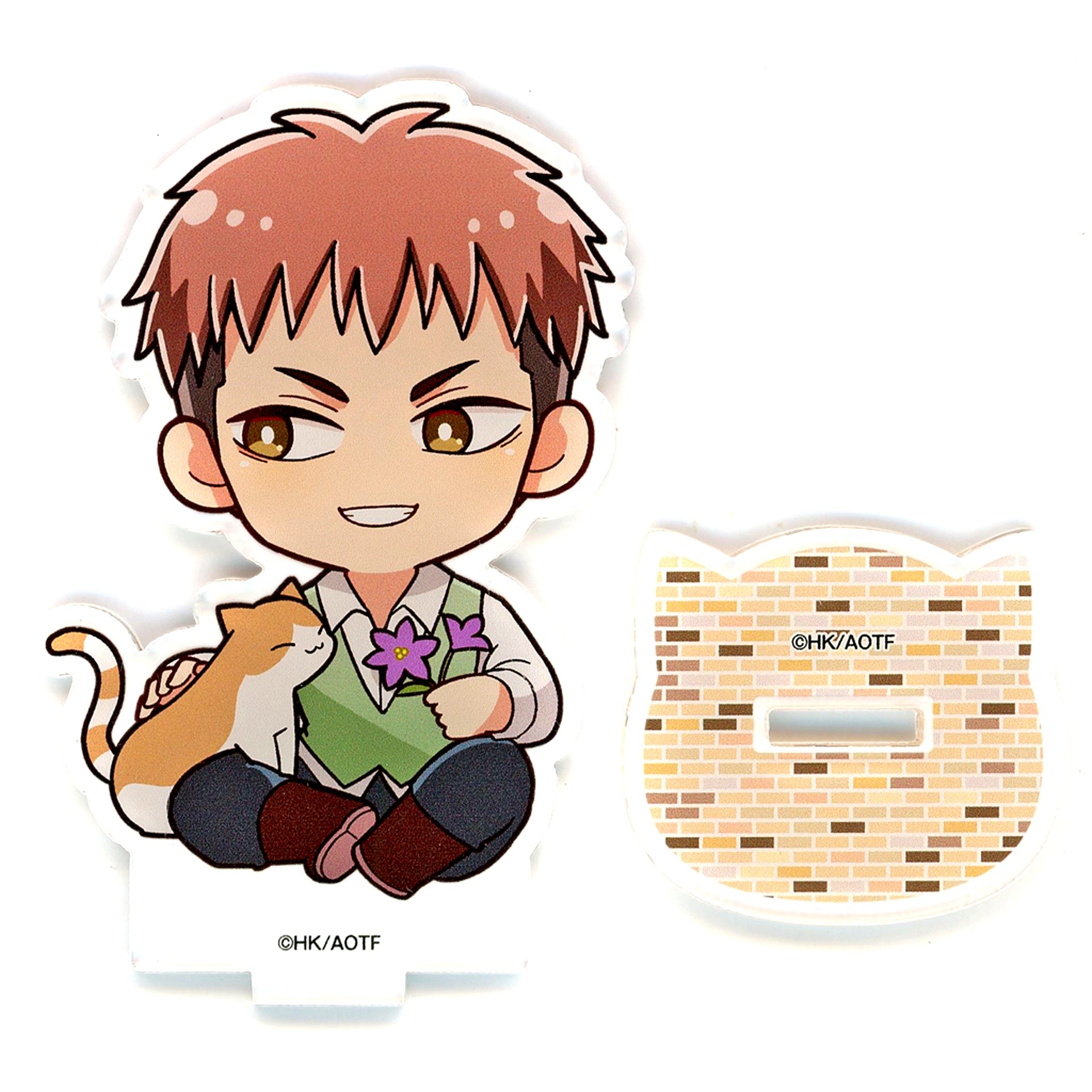Jean Kirstein Attack on Titan Cafe Cat Mini Character Acrylic Stand Princess Cafe [USED]