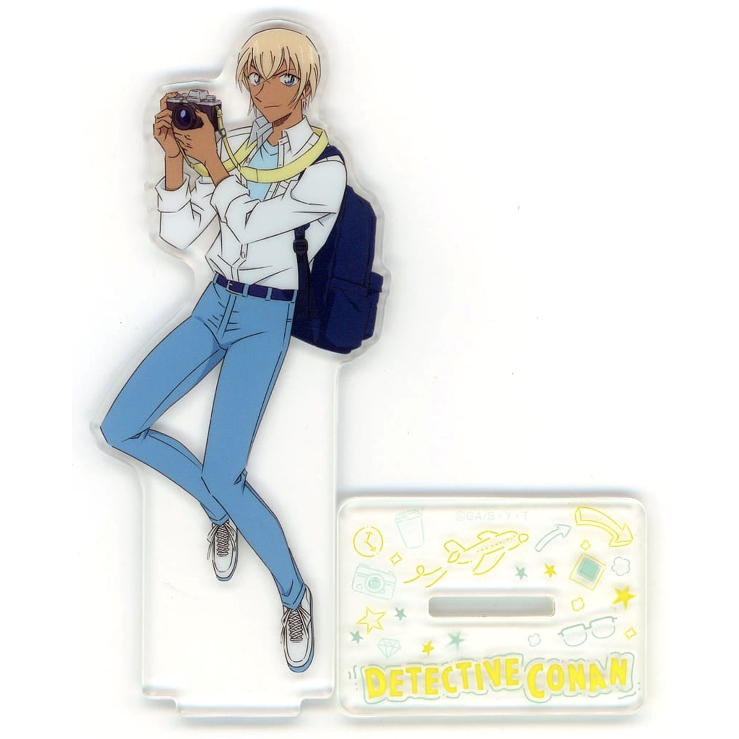 Detective Conan Toru Amuro F Sega Lucky Kuji Good Day! Good Travel! Acrylic Stand Prize F [USED]
