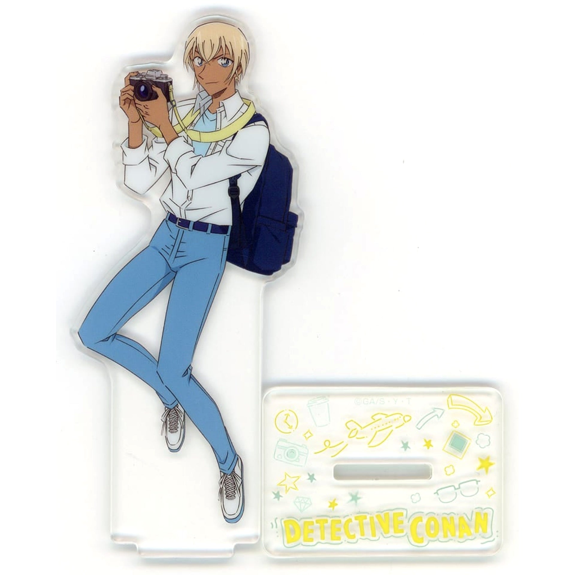 Detective Conan Toru Amuro F Sega Lucky Kuji Good Day! Good Travel! Acrylic Stand Prize F [USED]