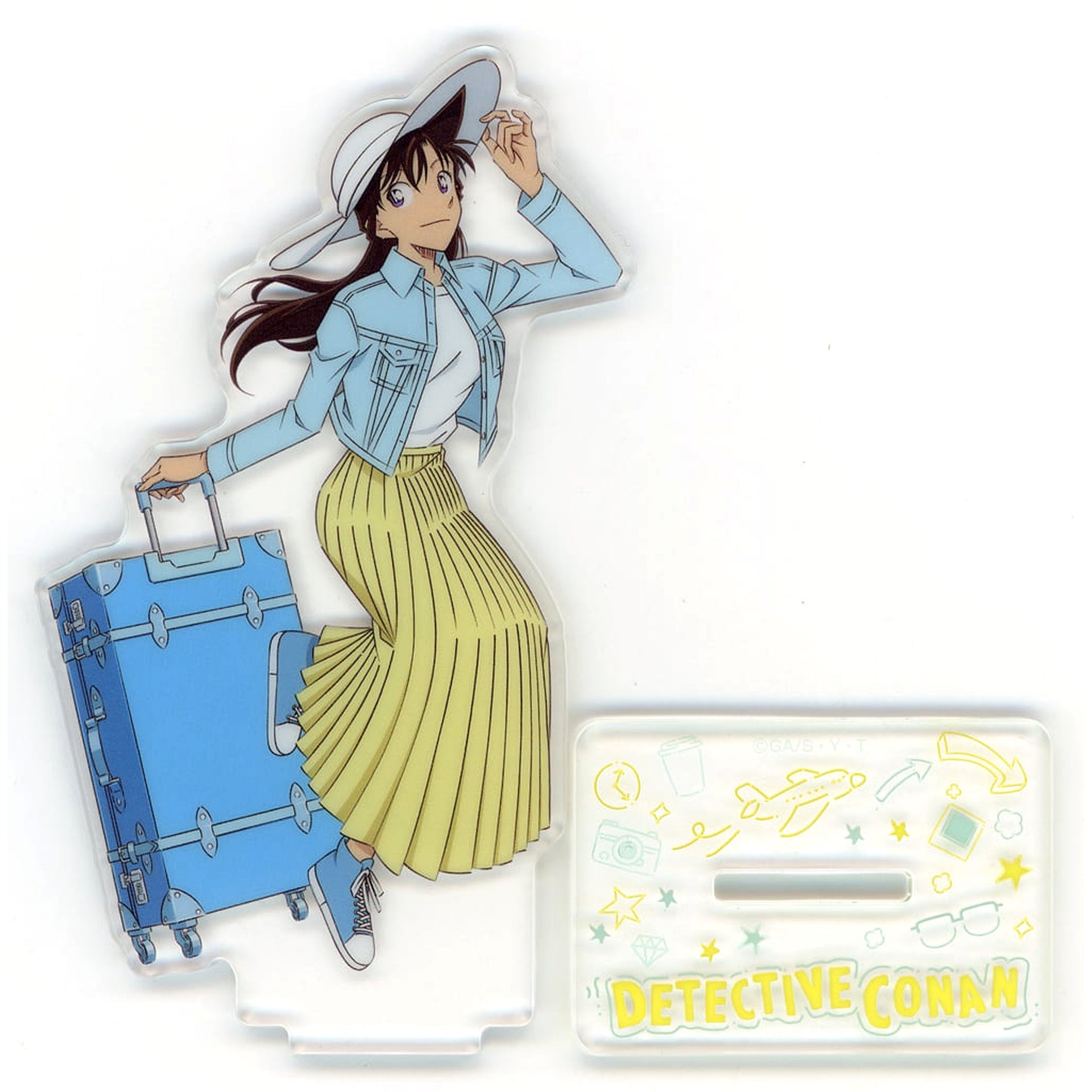 Sega Lucky Kuji Detective Conan Good Day! Good Travel! Ran Mori Acrylic Stand Prize F Acrylic Stands [USED]