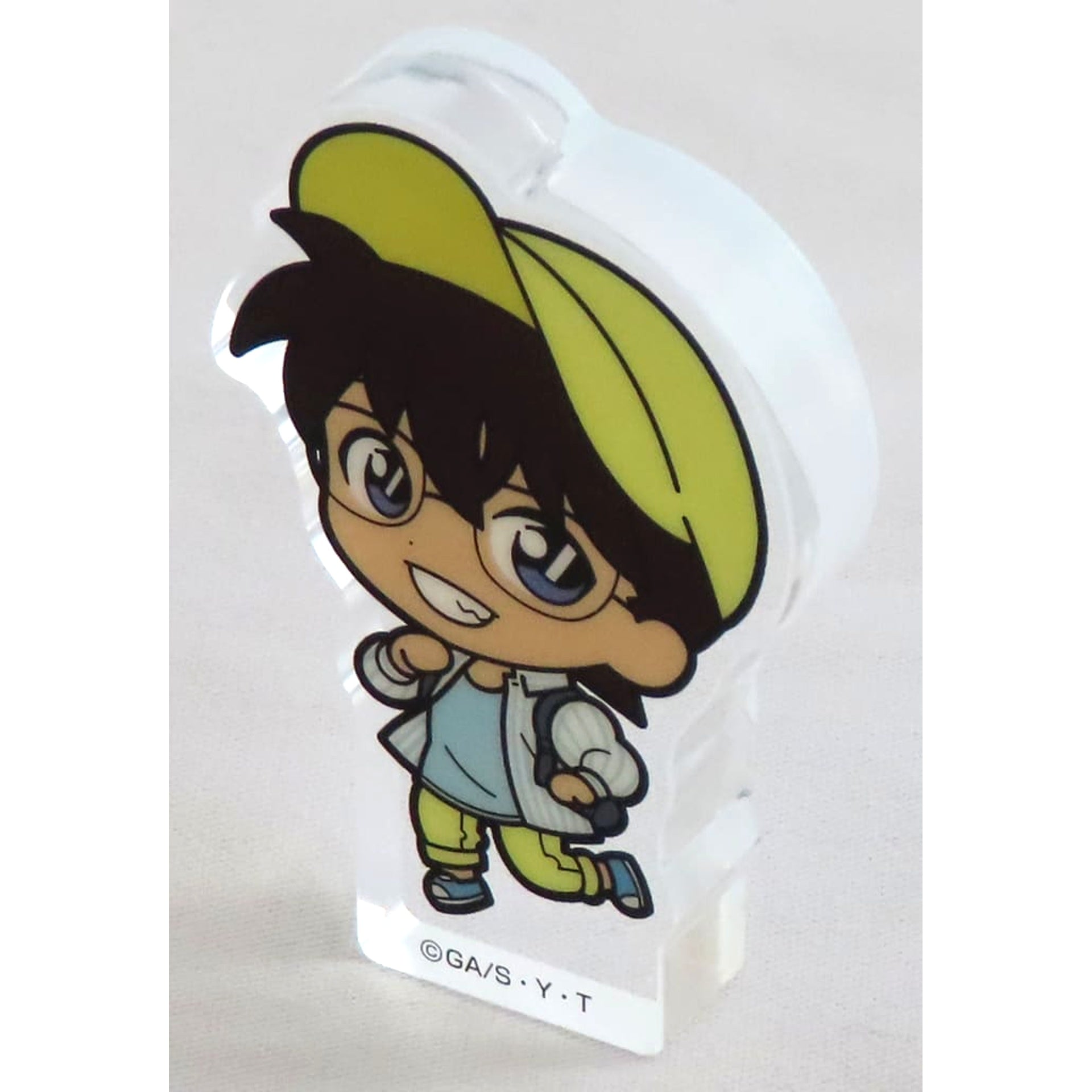 SEGA Lucky Kuji Detective Conan Good Day! Good Travel! Conan Edogawa Acrylic Block Prize I Acrylic Stands [USED]