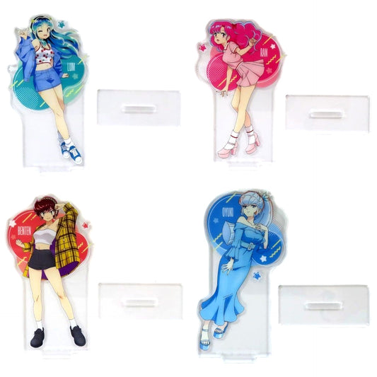 Urusei Yatsura Ram & Others All 4 Types Set Ichiban Kuji Part2 Changing Style Newly Illustrated Acrylic Stand Prize E [USED]
