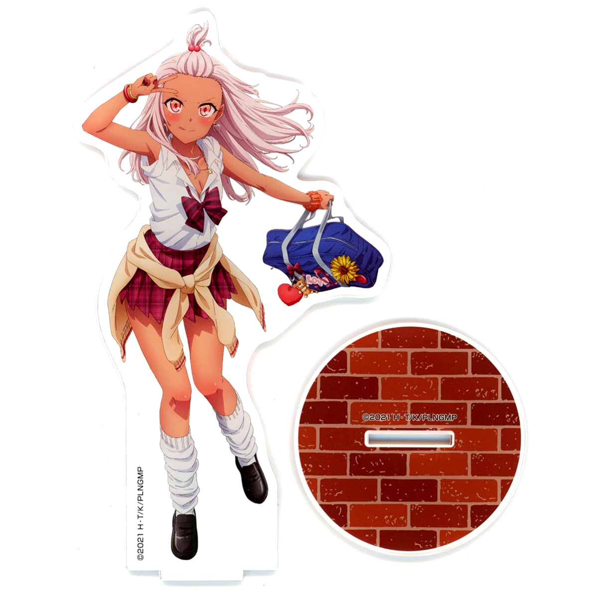 Chloe von Einzbern Fate/kaleid liner Prisma Illya Licht Nameless Girl Movie x Don Quijote Illustration BIG Acrylic Stand School Uniform Ver. [USED]