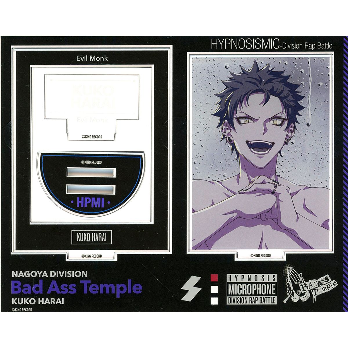 Kuko Harai Hypnosis Mic: Division Rap Battle Official Acrylic Stand LIVE ANIMA Ver. 10th LIVE LIVE ANIMA [USED]
