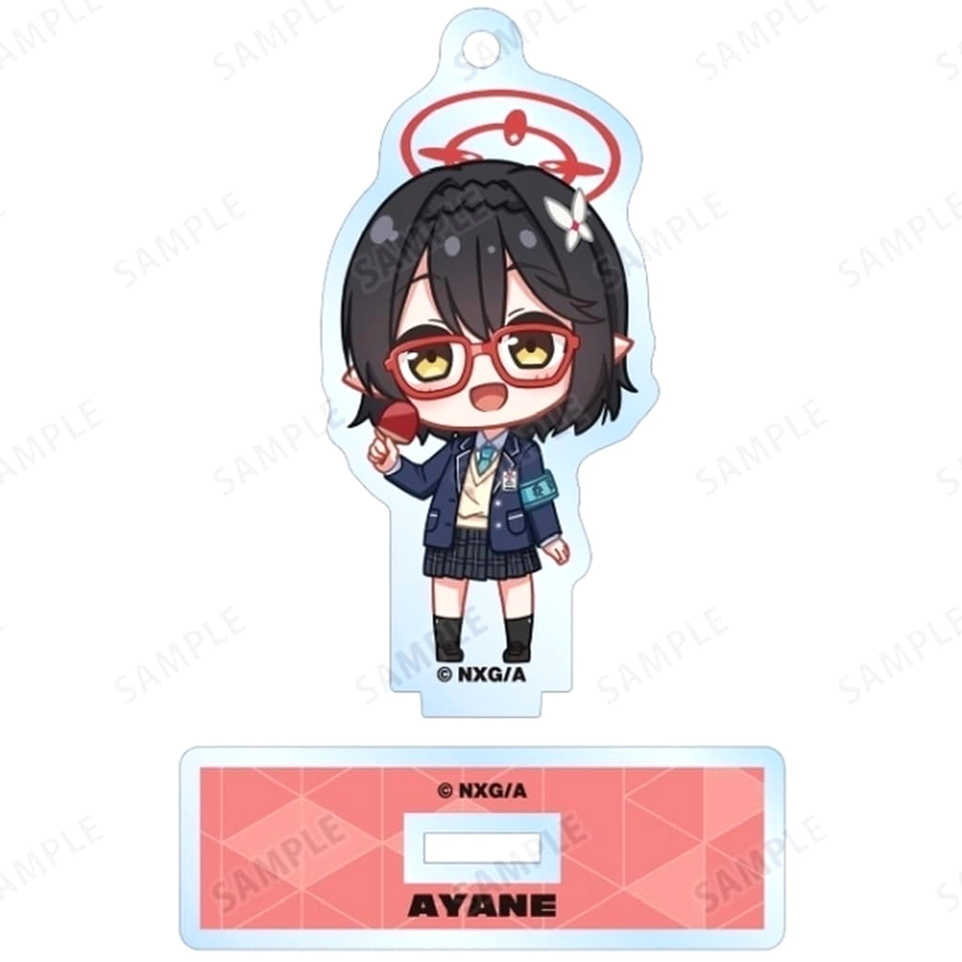 Blue Archive the Animation Ayane Okusora Newly Drawn Chibi Character Activity Ver. Trading Acrylic Stand Keychain Round1 Limited Acrylic Stands [USED]