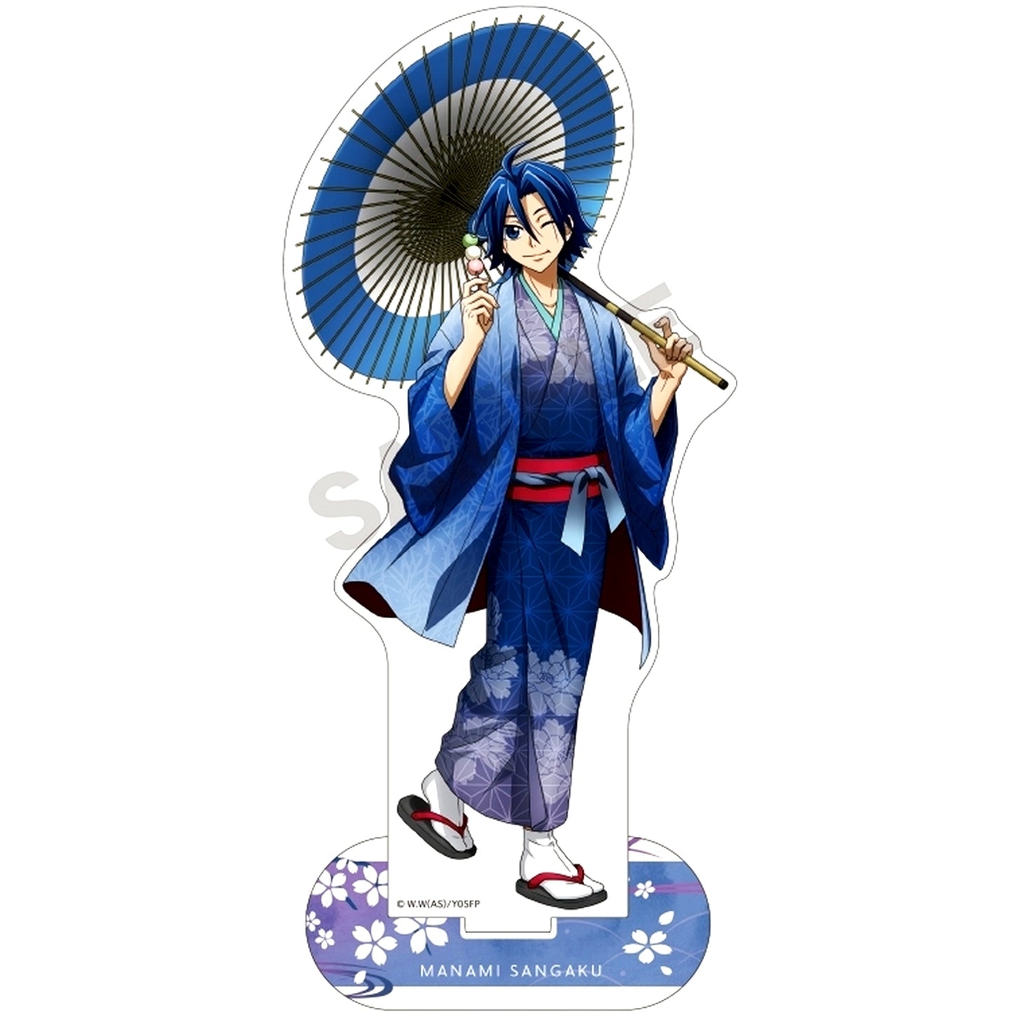 Sangaku Manami Paper Umbrella Acrylic Stand Yowamushi Pedal LIMIT BREAK [USED]
