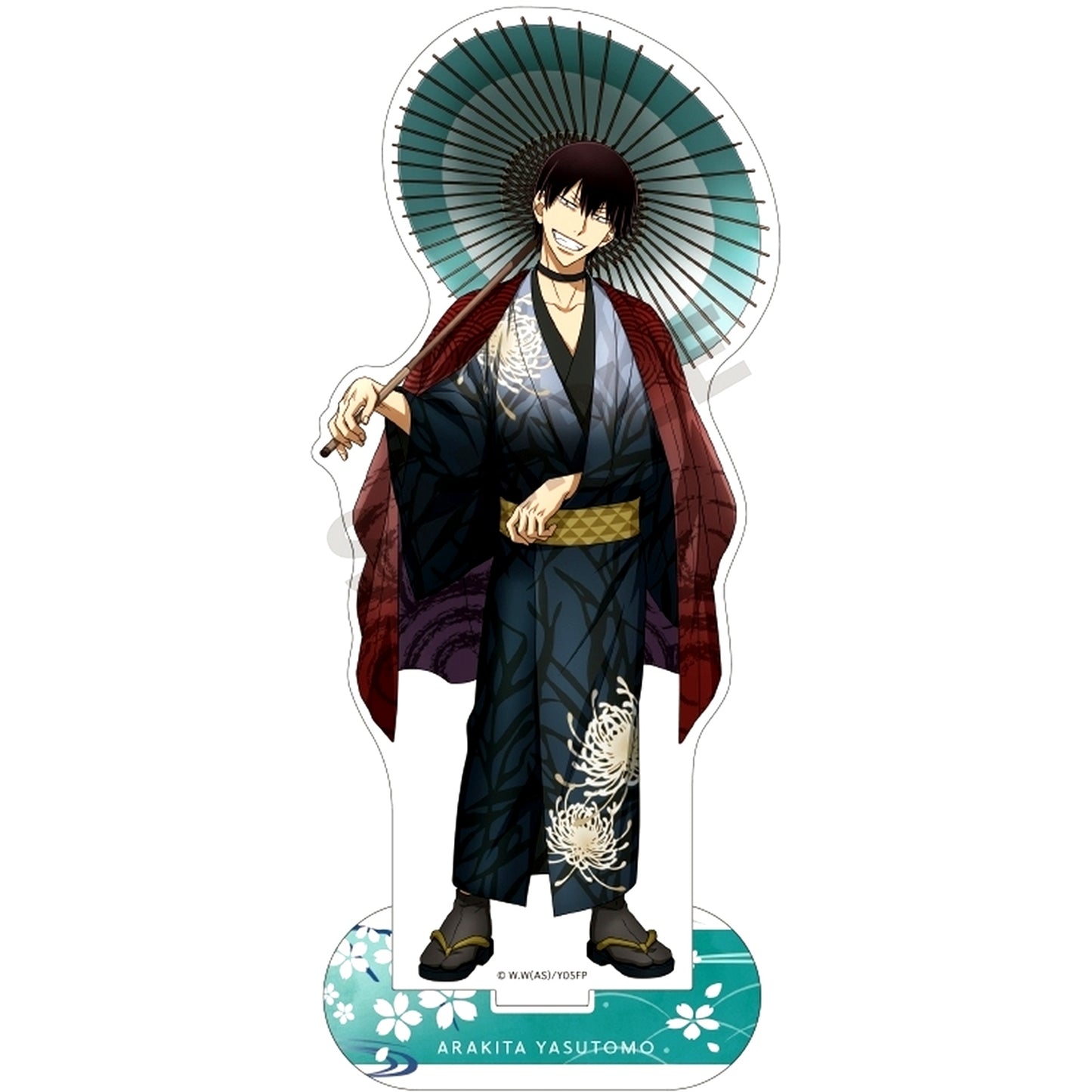 Yasutomo Arakita Paper Umbrella Acrylic Stand Yowamushi Pedal LIMIT BREAK [USED]