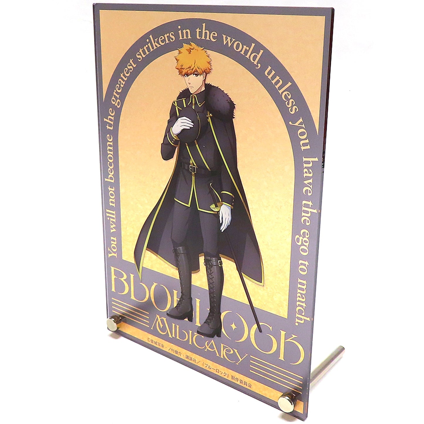 Rensuke Kunigami Acrylic Art Board Blue Military Ver. Blue Lock STELLAMAP CAFE Blue Military MILITARY POP UP SHOP in Bic Camera Animega Sofmap Fair [USED]