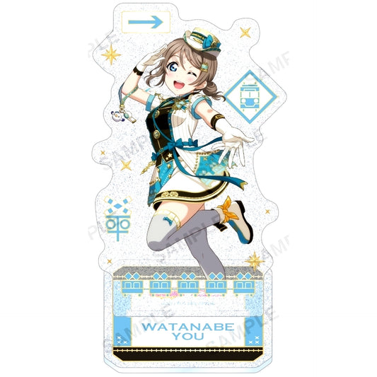You Watanabe Love Live! School Idol Festival Aqours Kirarin Acrylic Stand Train Ver. [USED]