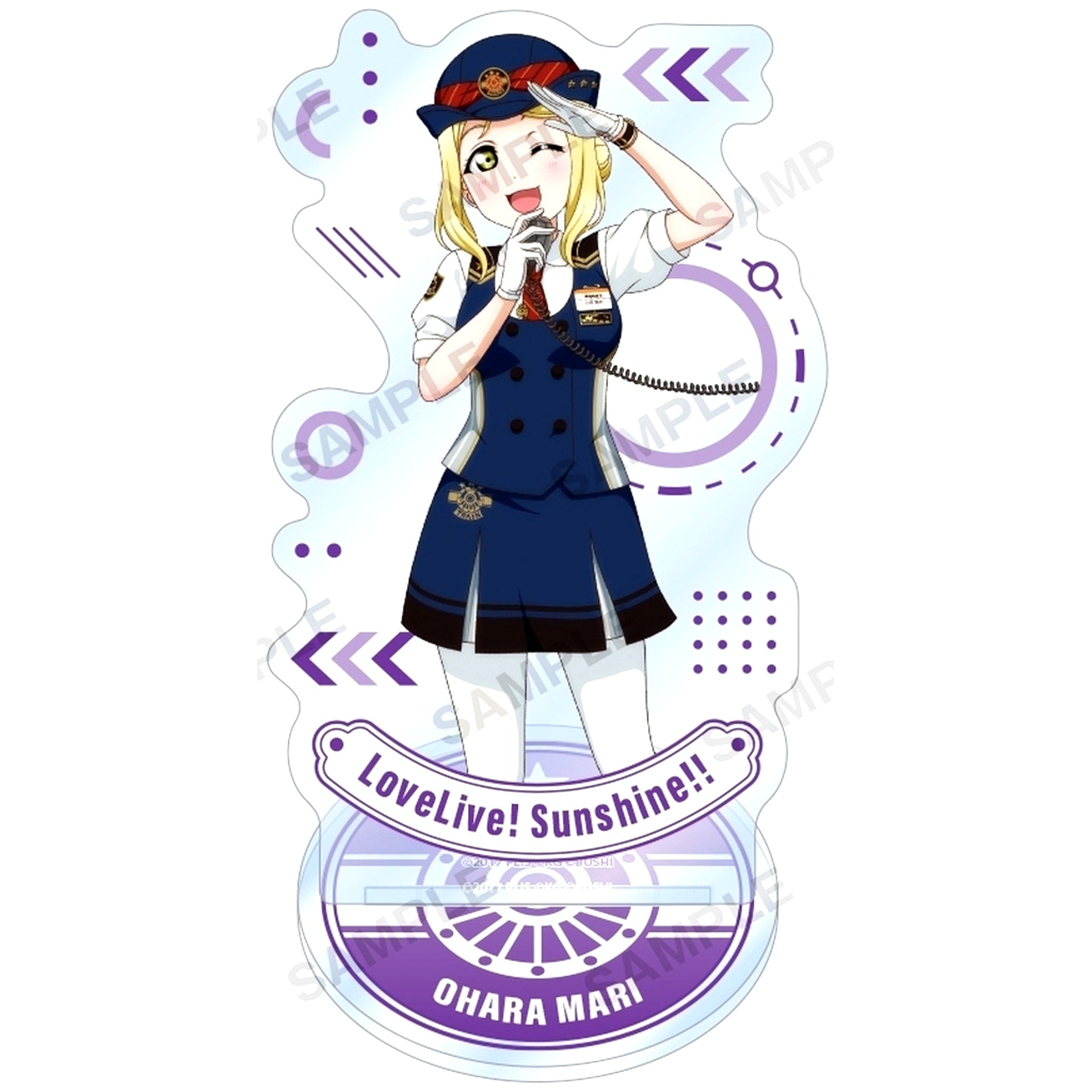 Mari Ohara Acrylic Stand Aqours Train Ver. Love Live! School Idol Festival [USED]