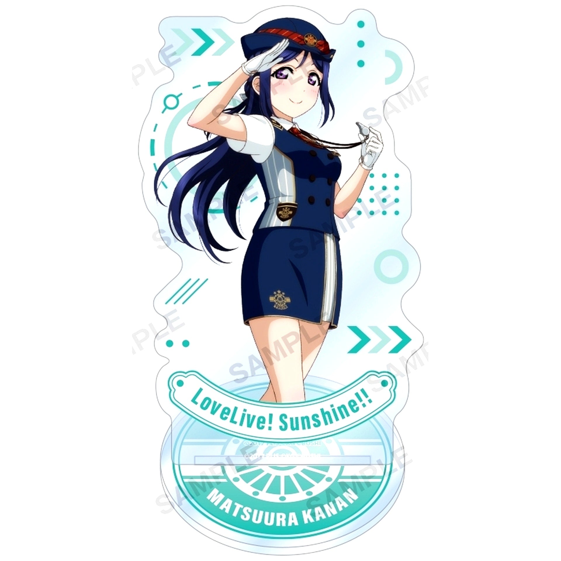 Kanan Matsuura Acrylic Stand Aqours Train Ver. Love Live! School Idol Festival [USED]