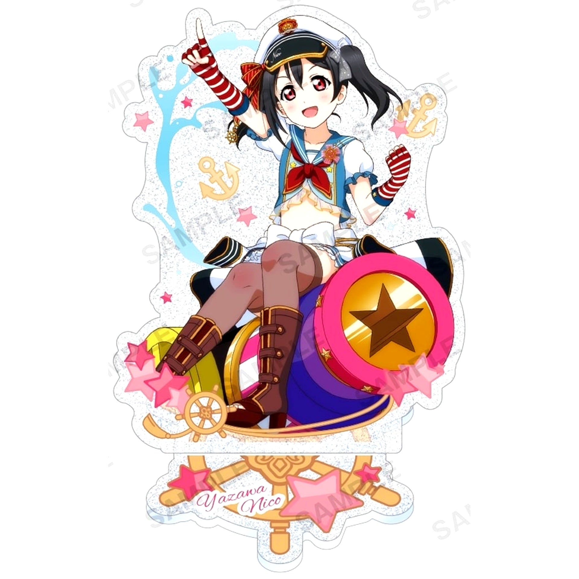 Nico Yazawa Love Live! School Idol Festival Mu's Kirarin Acrylic Stand Marine Ver. [USED]