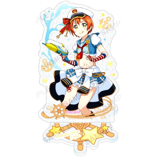 Rin Hoshizora Love Live! School Idol Festival Mu's Kirarin Acrylic Stand Marine Ver. [USED]