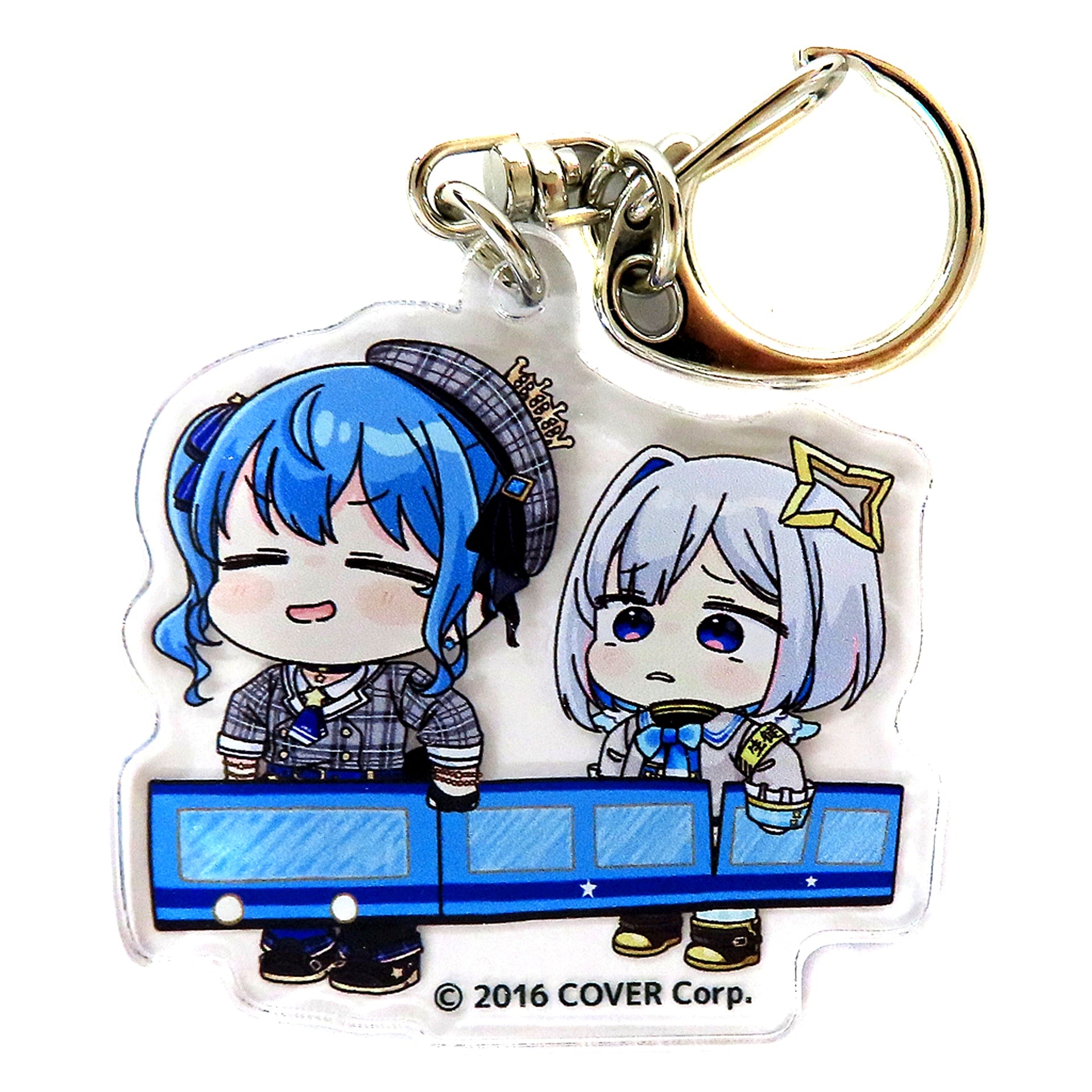 Hoshimachi Suisei & Amane Kanata Virtual YouTuber Hololive Acrylic Keychain Hologra [USED]