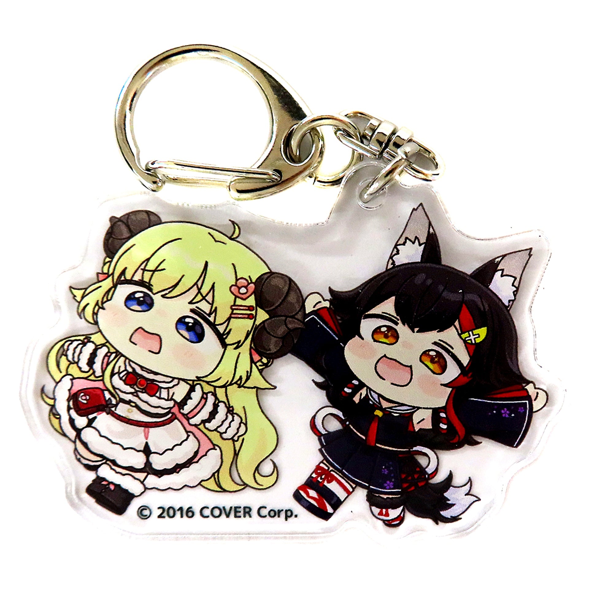 Tsunomaki Watame & Ookami Mio hololive Acrylic Keychain Hologra [USED]