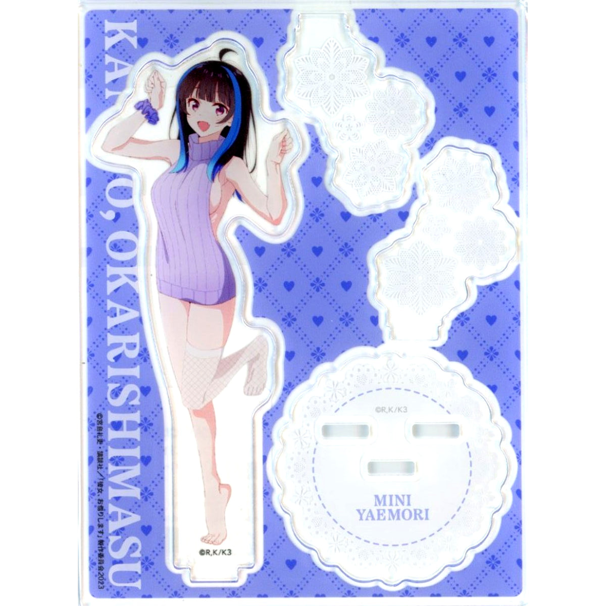 Mini Yaemori Acrylic Stand DMM Scratch Rent-A-Girlfriend Wave 4 C-5 Prize [USED]