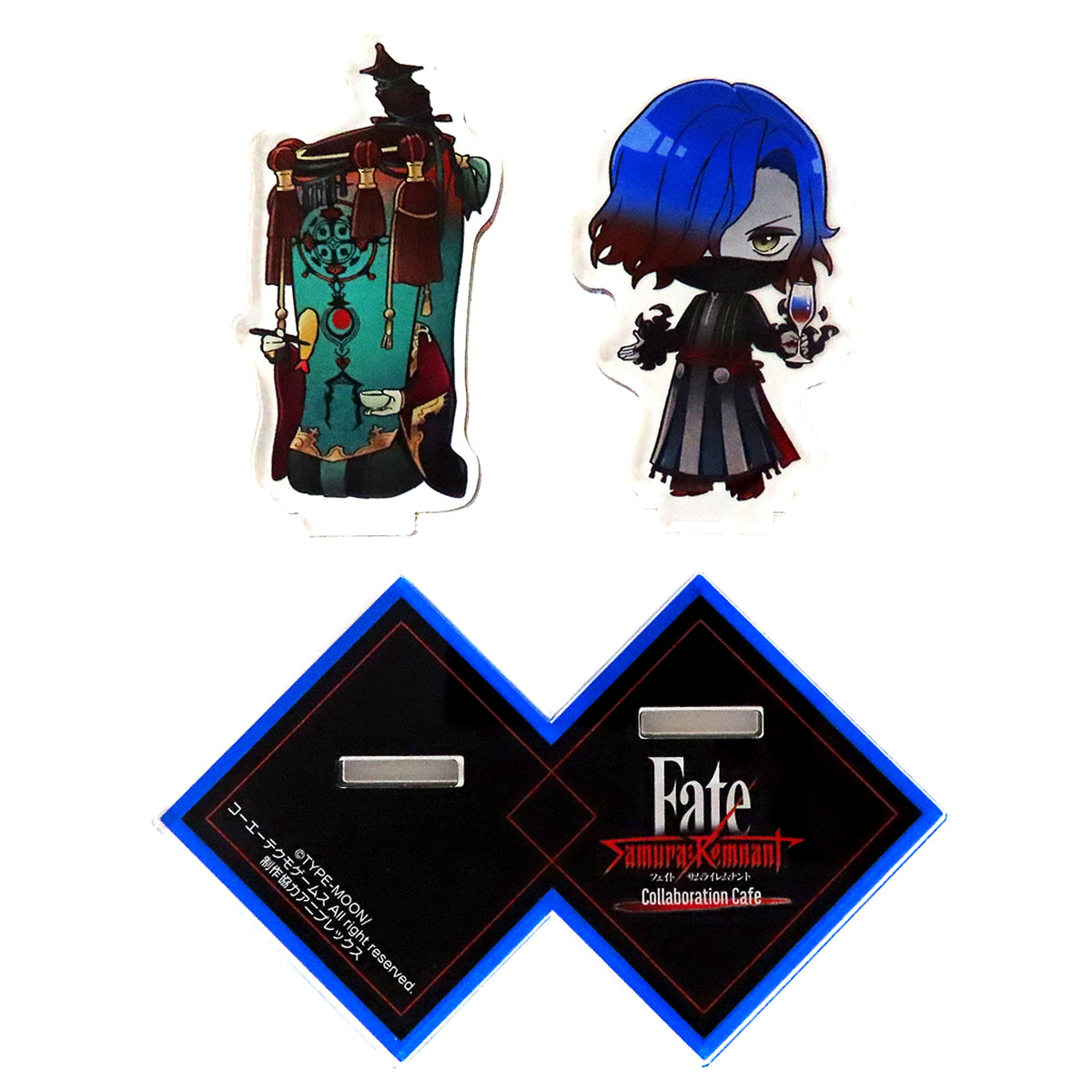 Yasuhiro Tsuchimikado & Caster Fate/Samurai Remnant Collaboration Cafe in motto cafe Acrylic Stand Set [USED]