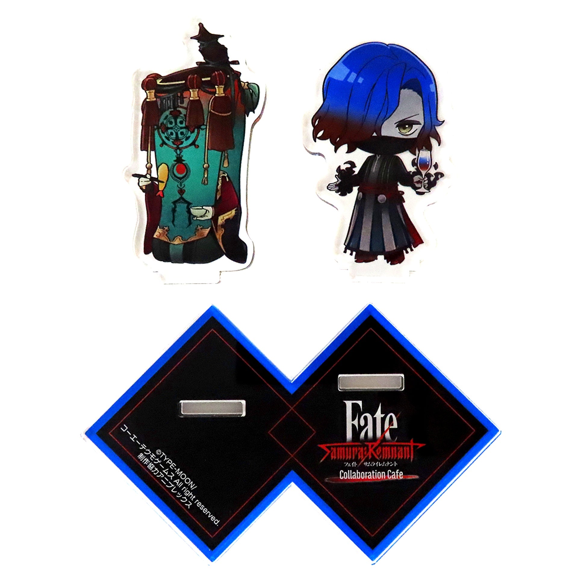 Yasuhiro Tsuchimikado & Caster Fate/Samurai Remnant Collaboration Cafe in motto cafe Acrylic Stand Set [USED]