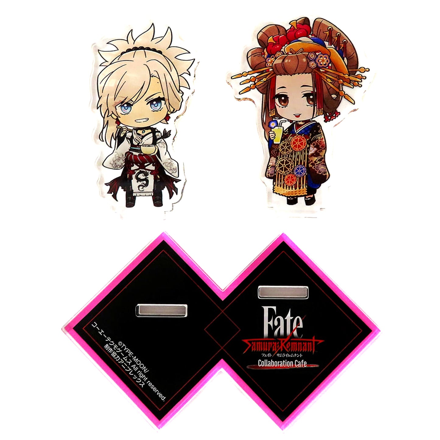 Takao Dayu and Berserker Fate/Samurai Remnant Collaboration Cafe in motto cafe Acrylic Stand Set [USED]