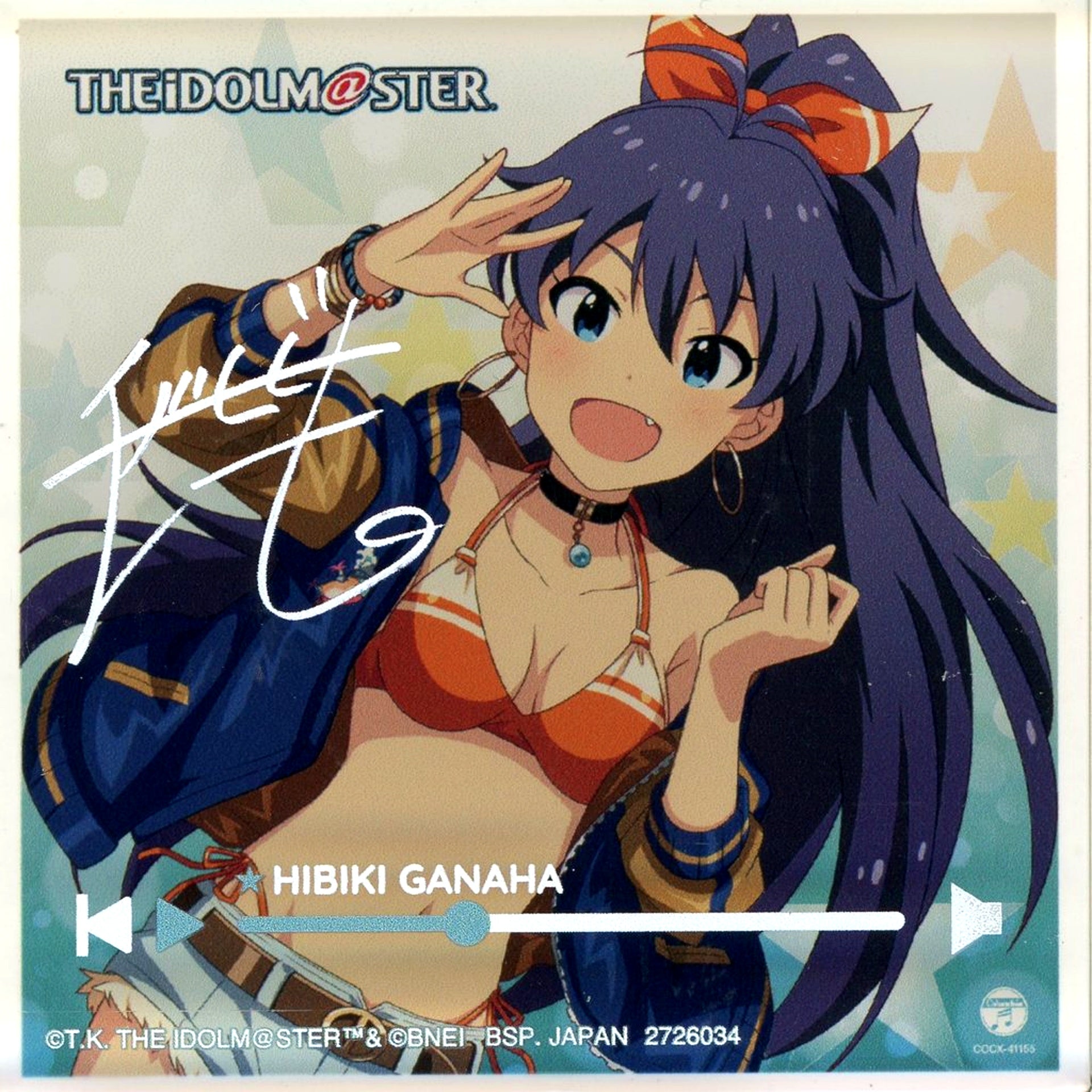 Hibiki Ganaha Acrylic Block MASTER ARTIST 4 Series The Idolmaster Namco Limited [USED]