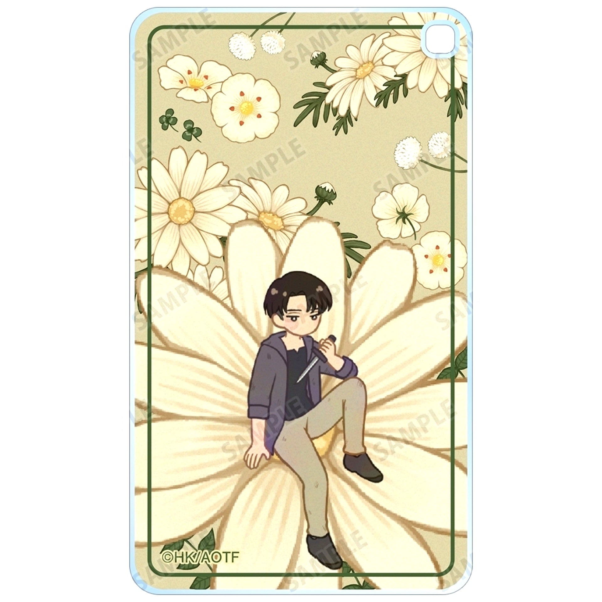 Levi Attack on Titan Trading Botania Vol. 2 Square Acrylic Keychain [USED]