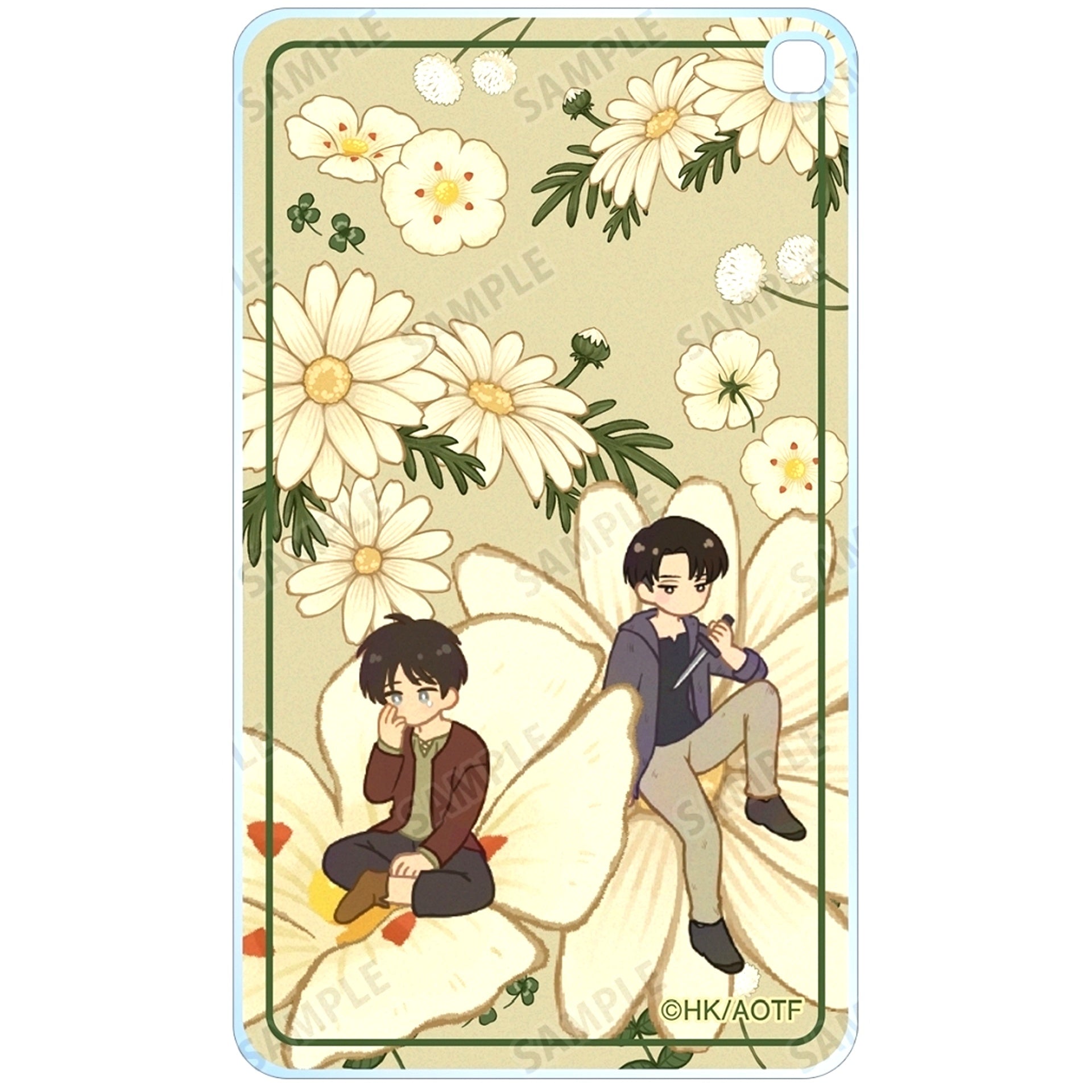 Eren & Levi Attack on Titan Trading Botania Vol. 2 Square Acrylic Keychain [USED]