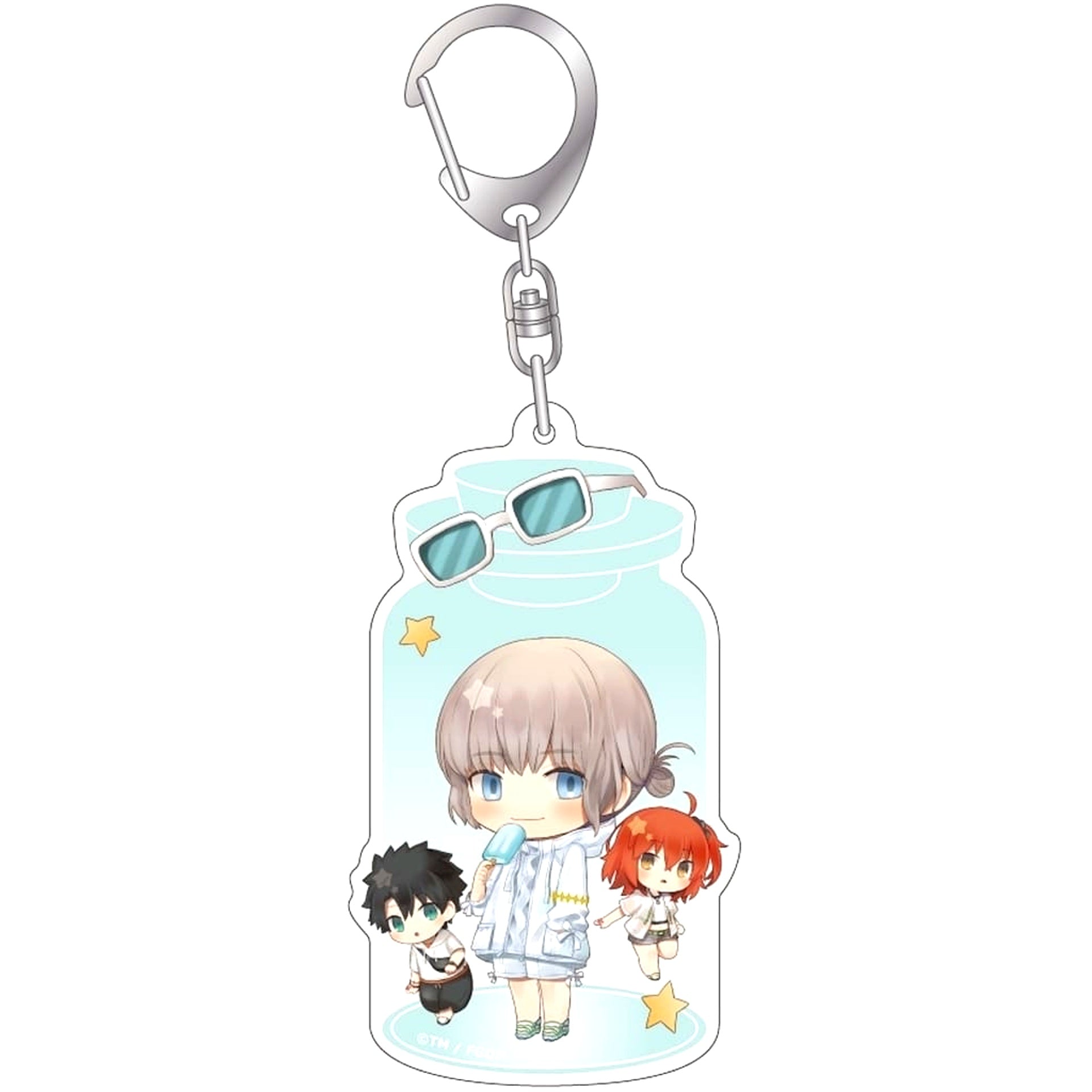 Fate/Grand Order Pretender Oberon Refreshing Summer Prince CharaToria Acrylic Keychain [USED]