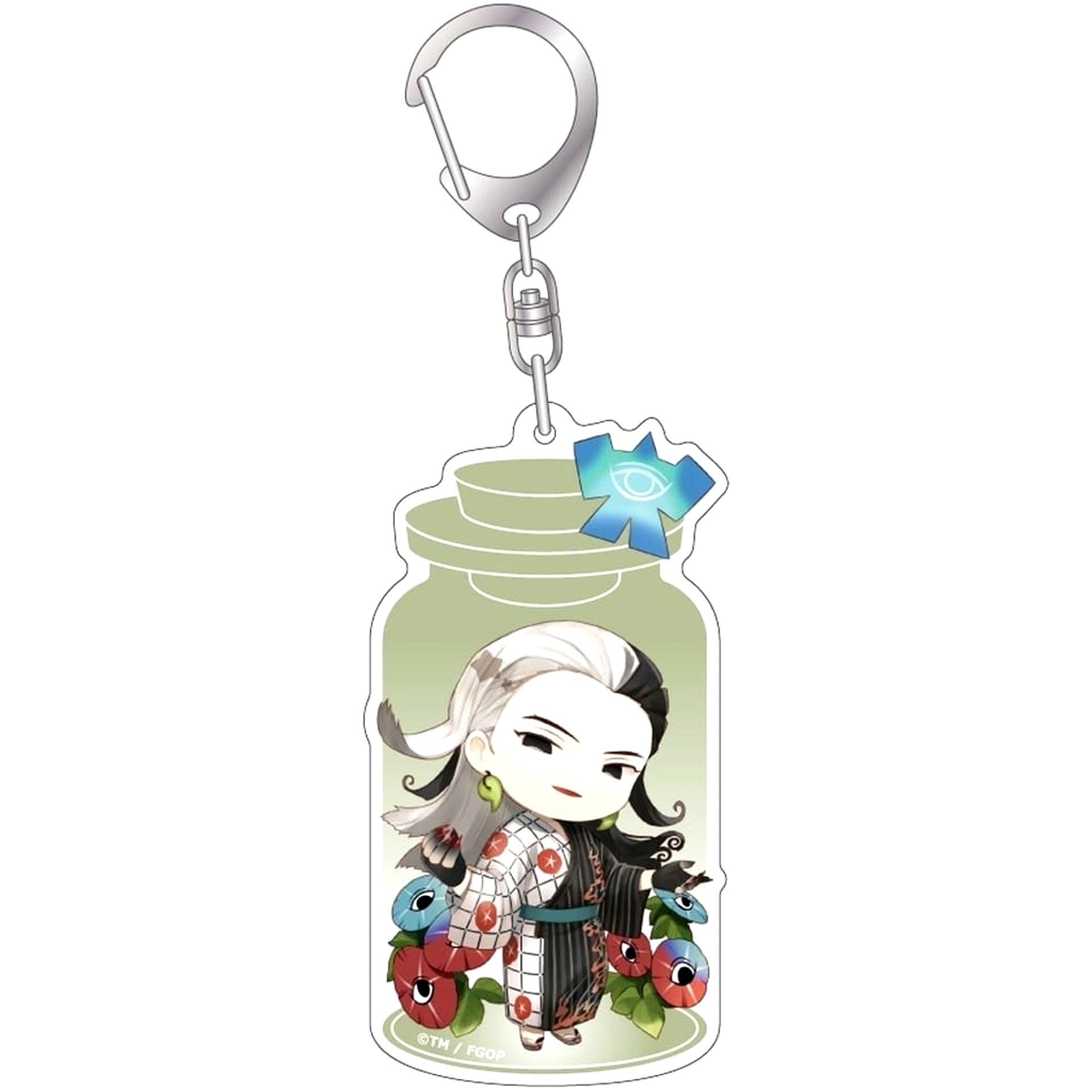 Fate/Grand Order Ashiya Douman Asagao Pattern Yukata Curse Charatoria Acrylic Keychain Alter Ego [USED]