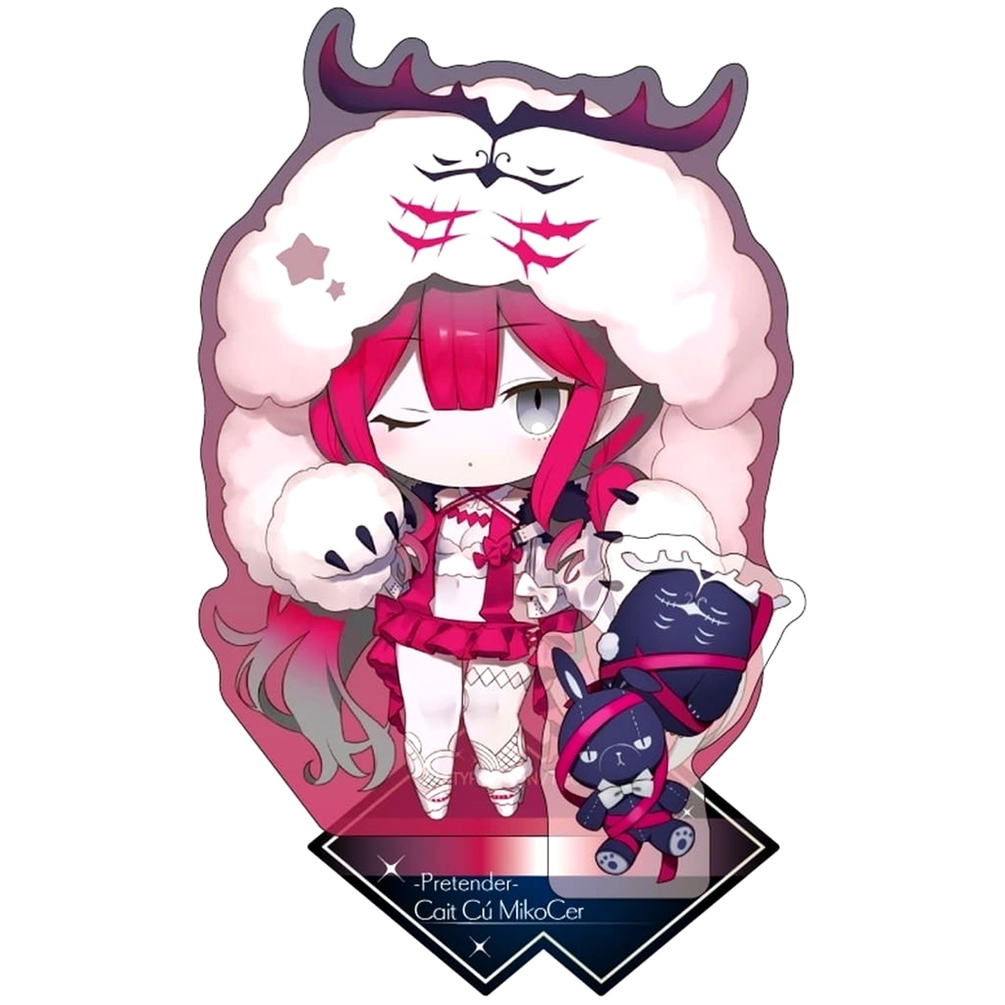 Fate/Grand Order Ketto Ku Mikokeru Pretender Charatoria Acrylic Stand [USED]