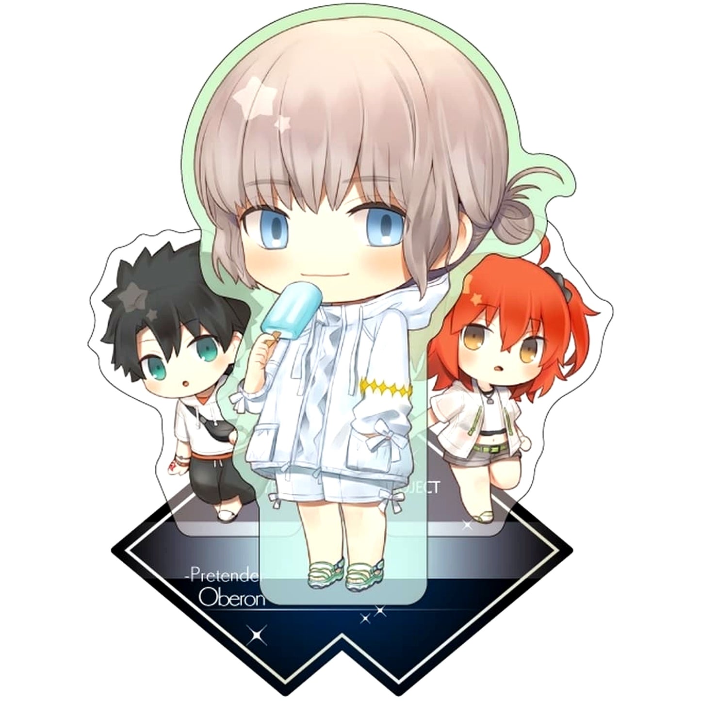 Fate/Grand Order Oberon Pretender Fresh Summer Prince Charatoria Acrylic Stand [USED]