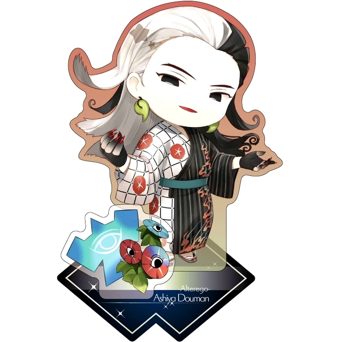 Fate/Grand Order Ashiya Douman Alter Ego Morning Glory Pattern Yukata Curse Charatoria Acrylic Stand [USED]