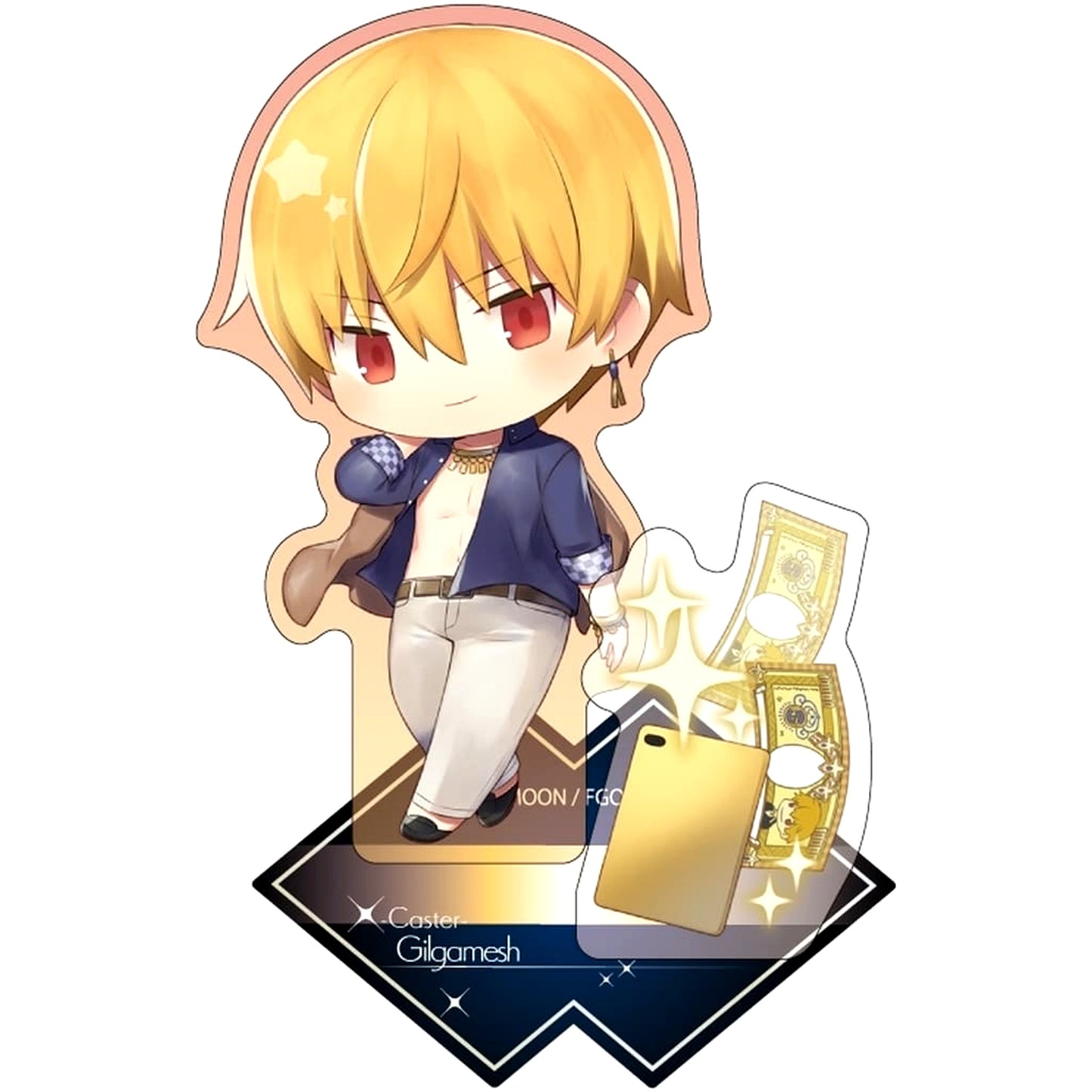 Fate/Grand Order Gilgamesh Caster Establishment Charatoria Acrylic Stand [USED]