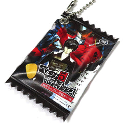 Persona 5 Series Collaboration Package Charm Bonus Enclosed with Koikeya Potato Chips Cafe Leblanc Special Curry Flavor Charm [USED]