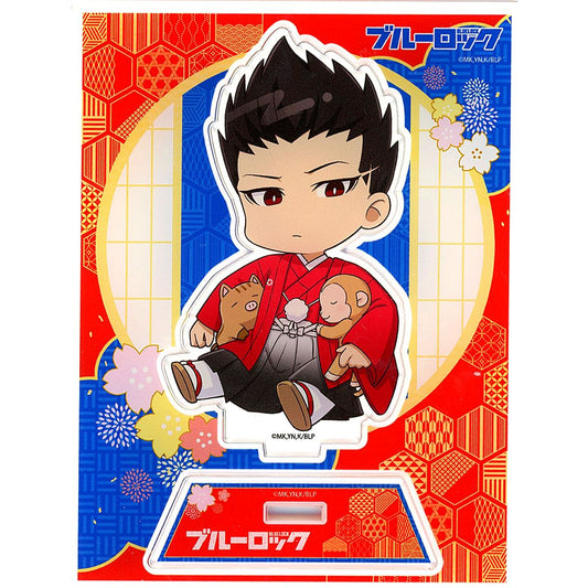 Shouei Barou Blue Lock x PRINCESS CAFE Acrylic Stand Hakama Ver. Only Sold Separately [USED]