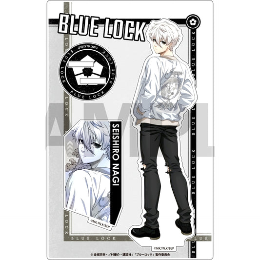 Seishiro Nagi Sukajan Wearing Illustration Acrylic Stand Blue Lock [USED]