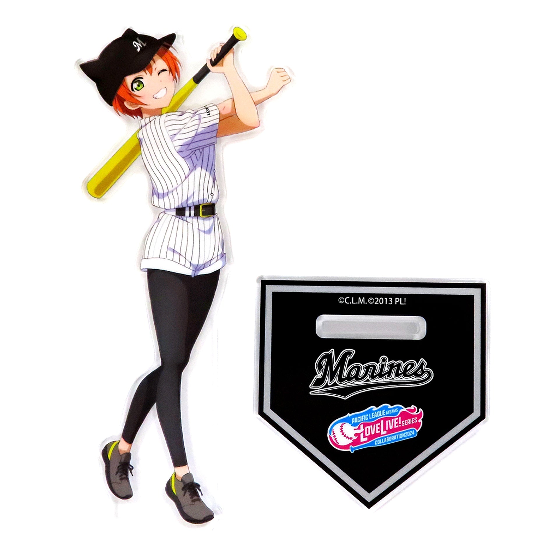 Rin Hoshizora Acrylic Stand Love Live! Series u's x Chiba Lotte Marines Pacific League 6 Baseball Teams 2024 [USED]