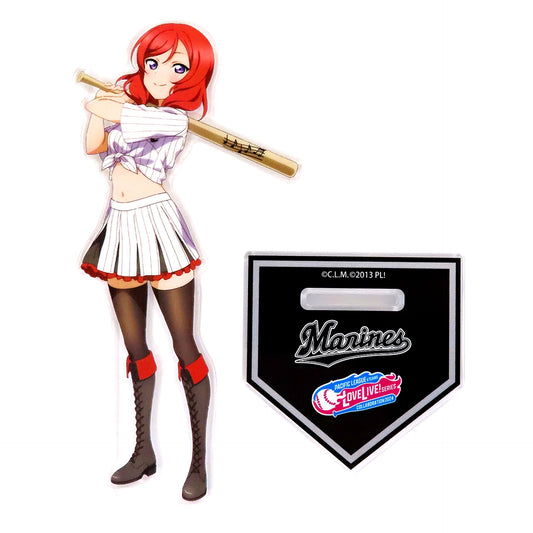 Maki Nishikino Acrylic Stand Love Live! Series x Pacific League 6 Teams 2024 u's x Chiba Lotte Marines [USED]