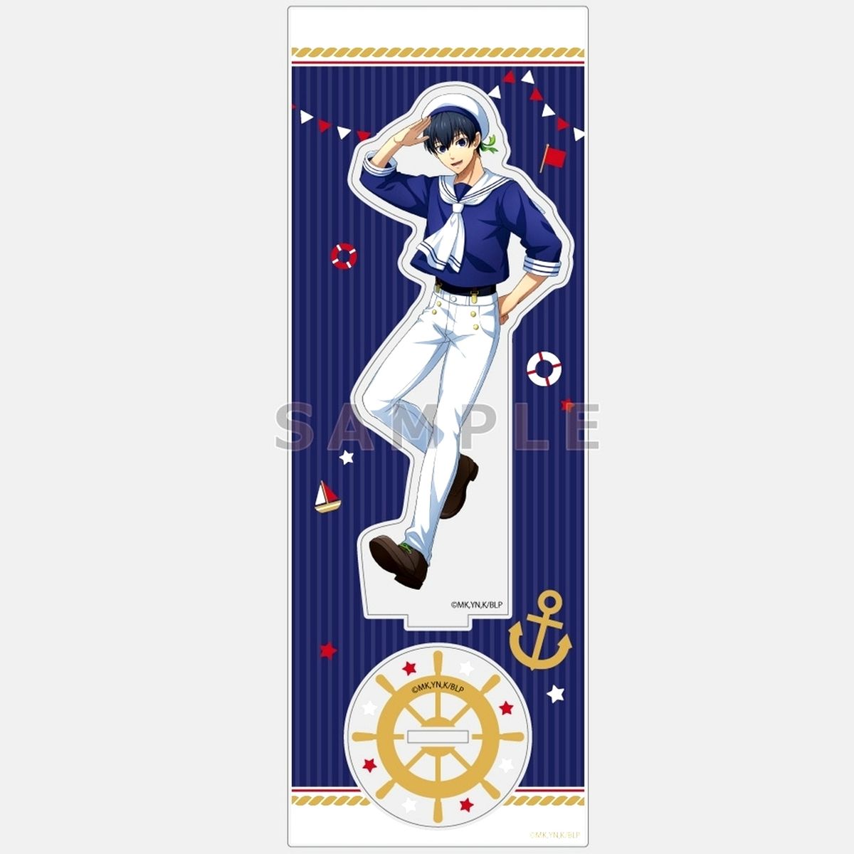 Yoichi Isagi Marine Look Illustration Acrylic Stand Blue Lock POP UP SHOP Tokyo Anime Center in DNP PLAZA SHIBUYA [USED]