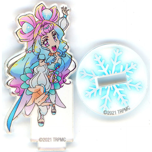 Cure La Mer Tropical-Rouge! Precure Movie Snow Princess and Miracle Ring Trading Sparkle Mini Acrylic Stand Collection Theater Goods [USED]