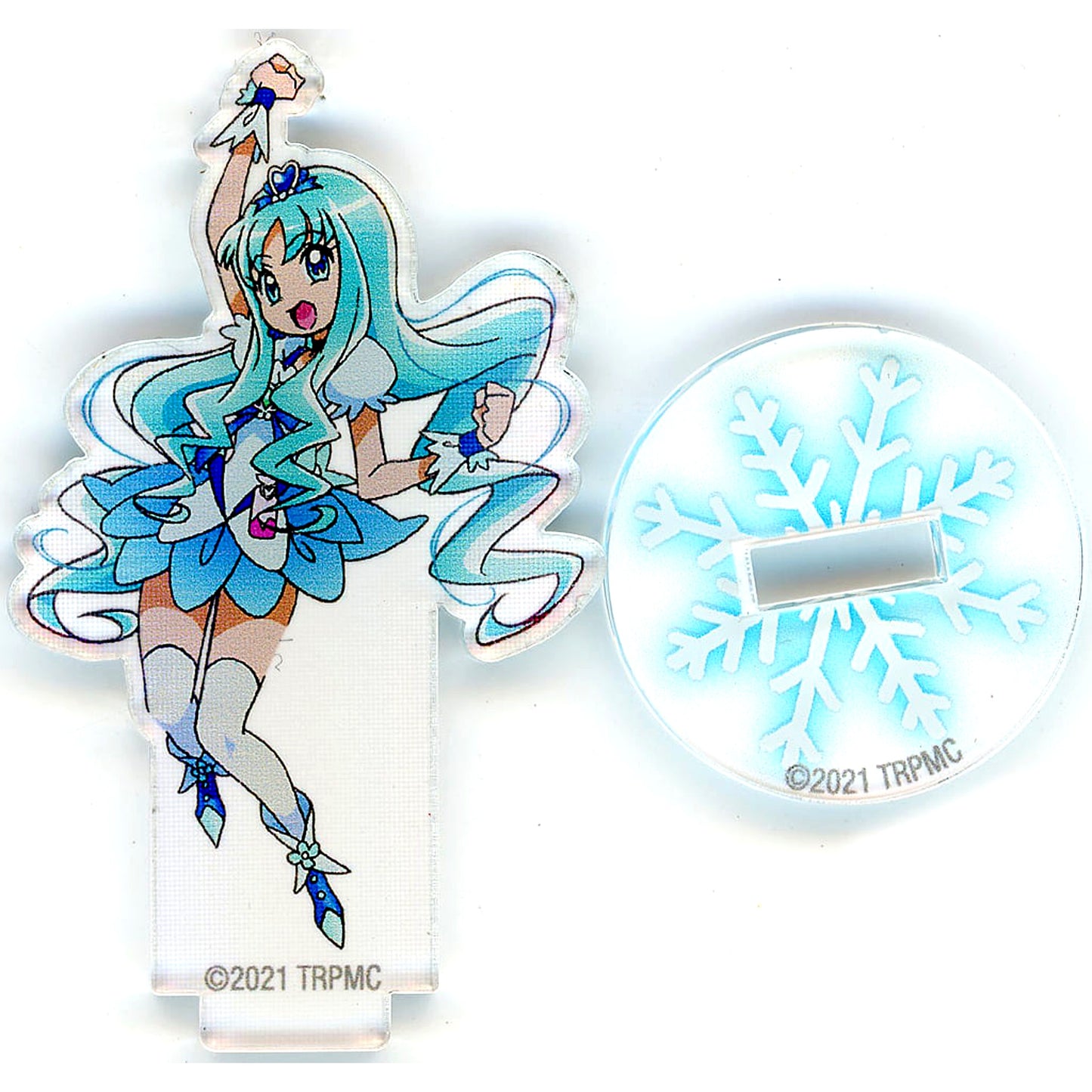 Cure Marine Tropical-Rouge! Precure Movie Snow Princess and Miracle Ring Trading Sparkle Mini Acrylic Stand Collection Theater Goods [USED]